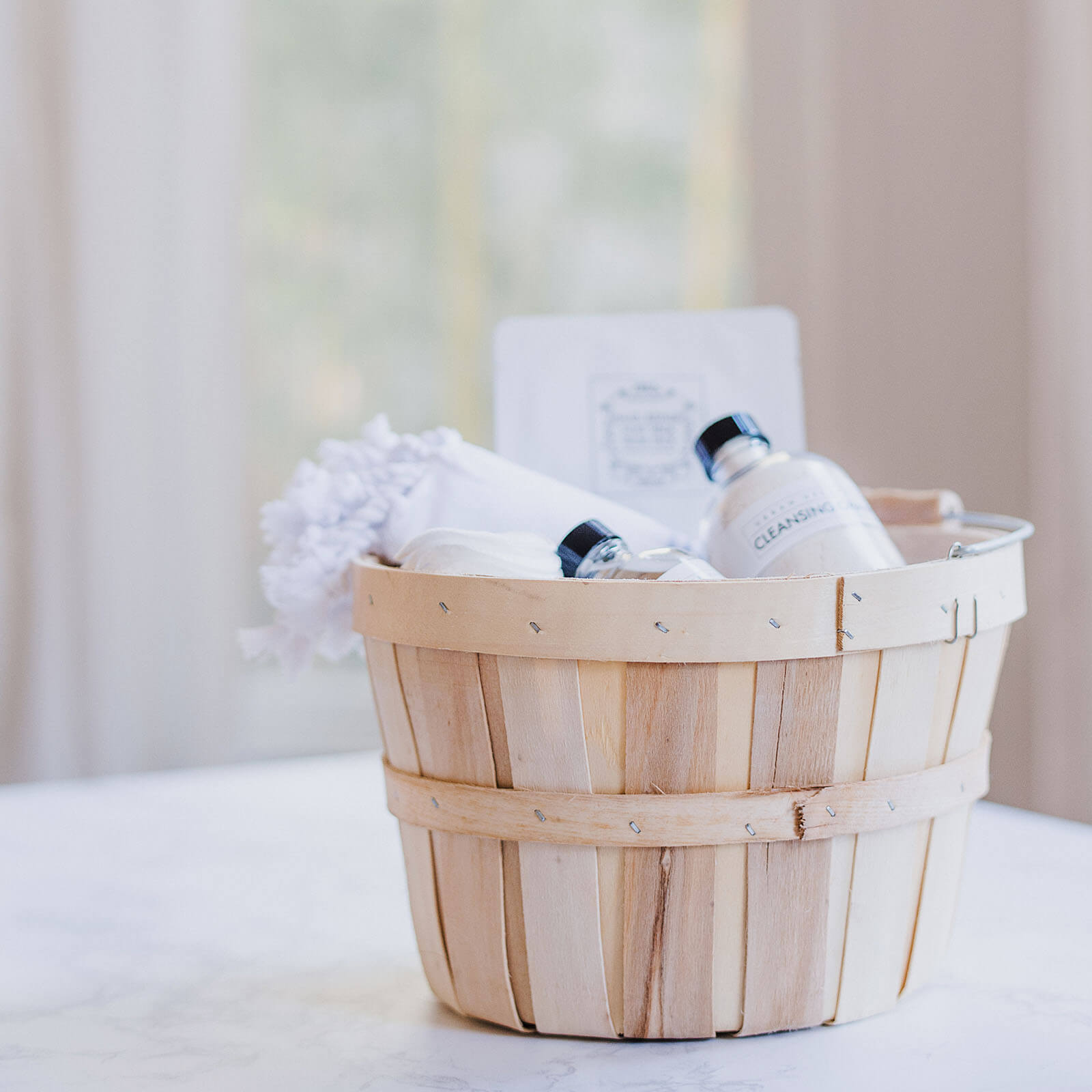 image of basket containing wellness items