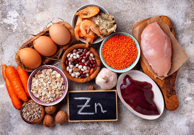 image of foods high in zinc